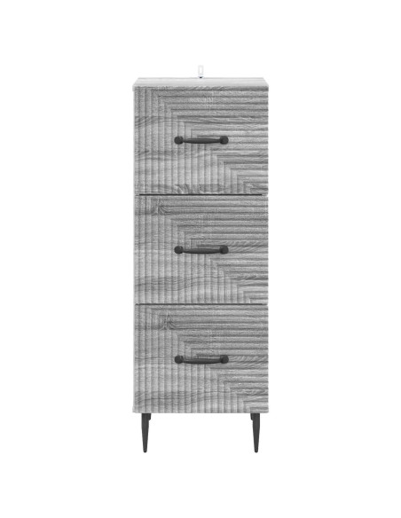 Mobile con Cassetti Grigio Sonoma 33 x 34,5 x 89,5 cm