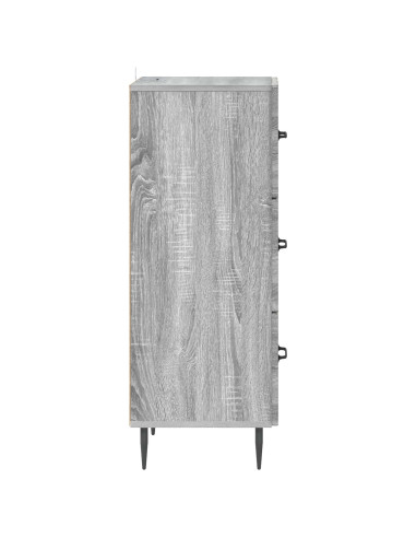 Mobile con Cassetti Grigio Sonoma 33 x 34,5 x 89,5 cm