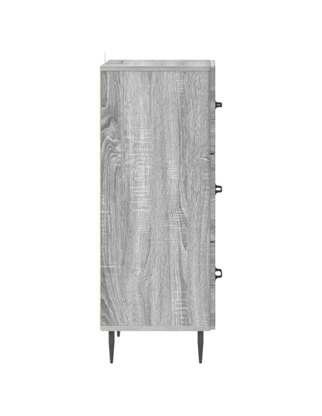 Mobile con Cassetti Grigio Sonoma 33 x 34,5 x 89,5 cm