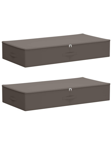 Scatola di Stoccaggio 2 pcs Grigio 100 x 50 x 18 cm