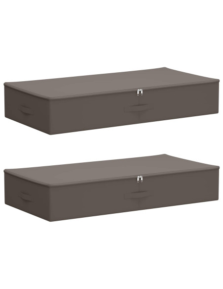 Scatola di Stoccaggio 2 pcs Grigio 100 x 50 x 18 cm