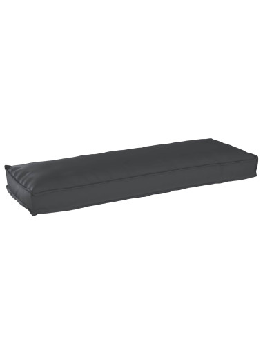 Set di Cuscini per Pallet 2 pcs Nero 120 x 40 x 8 cm