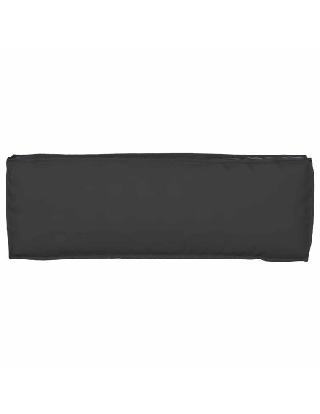 Set di Cuscini per Pallet 2 pcs Nero 120 x 40 x 8 cm