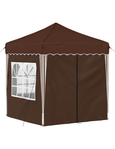 Tenda per feste a pop-up Marrone 195 x 195 x 245 cm