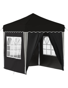 Tenda per feste a pop-up Nero 195 x 195 x 245 cm Tessuto Oxford 2