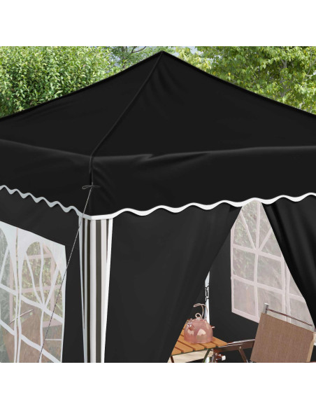Tenda per feste a pop-up Nero 195 x 195 x 245 cm Tessuto Oxford