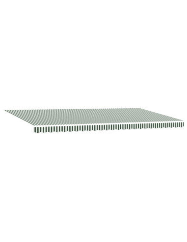 Tenda Retrattile Verde e Bianco 600 × 300 cm