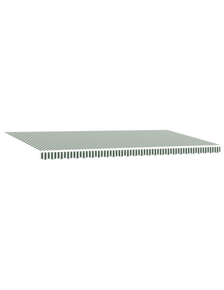 Tenda Retrattile Verde e Bianco 600 × 300 cm