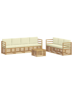 Set divani Legno di Acacia Massello 2
