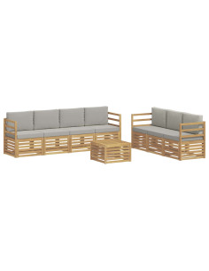 Set divani Legno di Acacia Massello 2