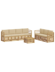 Set divani Legno di Acacia Massello 2