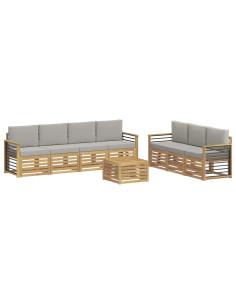 Set divani Legno di Acacia Massello 2