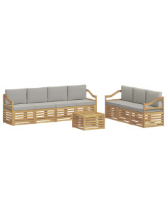Set divani Legno di Acacia Massello 2