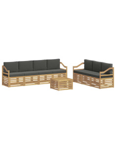 Set divani Legno di Acacia Massello 2