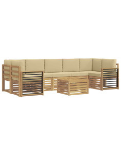 Set divani Legno di Acacia Massello 2