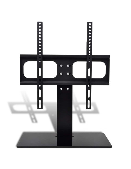 Supporto TV con Base in Ferro Nera 400 x 400 mm 23" - 55"