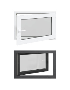 Finestra per Soffitta RISOR Antracite 80 x 70 cm PVC e Vetro 2