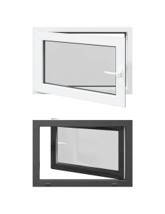 Finestra per Soffitta RISOR Antracite 90 x 50 cm PVC e Vetro 2