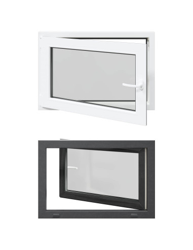 Finestra per Soffitta RISOR Antracite 90 x 50 cm PVC e Vetro
