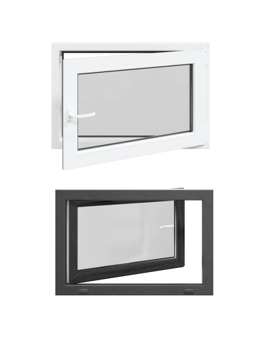 Finestra per Soffitta RISOR Antracite 90 x 50 cm PVC e Vetro