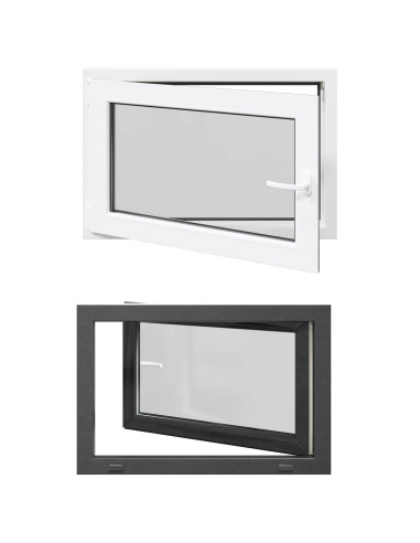 Finestra per Soffitta RISOR Antracite 90 x 60 cm PVC e Vetro