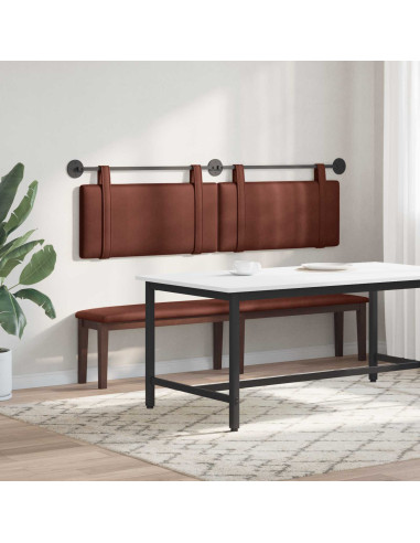Testata appesa Marrone Lucido 190 x 55 x 5 cm PU Antico