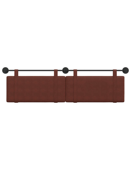 Testata appesa Marrone Lucido 190 x 55 x 5 cm PU Antico