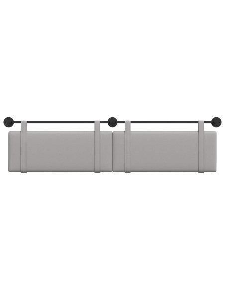 Testata appesa Grigio Nuvola 210 x 55 x 5 cm Tessuto