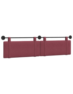 Testata appesa Tinta unita Rosso Vino 210 x 55 x 5 cm Tessuto 2