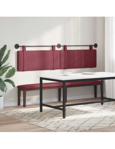 Testata appesa Tinta unita Rosso Vino 210 x 55 x 5 cm Tessuto