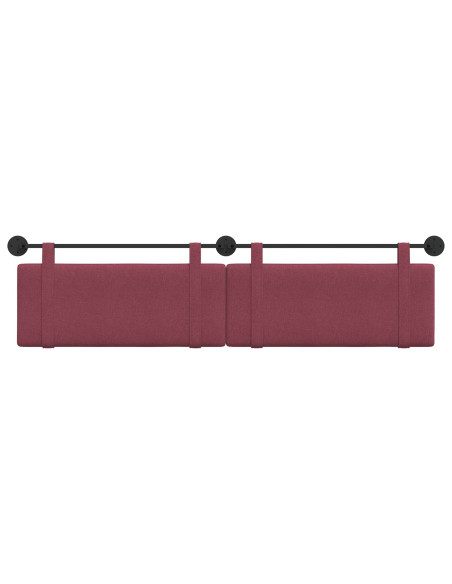 Testata appesa Tinta unita Rosso Vino 210 x 55 x 5 cm Tessuto