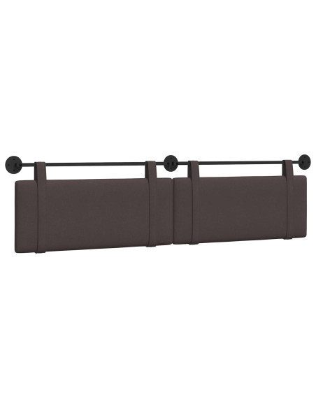 Testata appesa Marrone Scuro 210 x 55 x 5 cm Tessuto