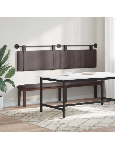 Testata appesa Marrone Scuro 210 x 55 x 5 cm Tessuto
