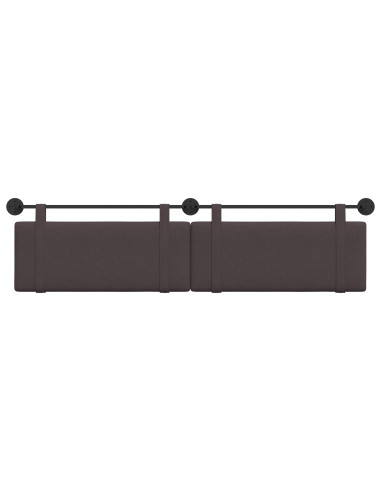 Testata appesa Marrone Scuro 210 x 55 x 5 cm Tessuto