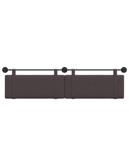 Testata appesa Marrone Scuro 210 x 55 x 5 cm Tessuto