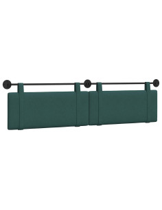 Testata appesa Tinta unita Verde Scuro 210 x 55 x 5 cm Tessuto 2