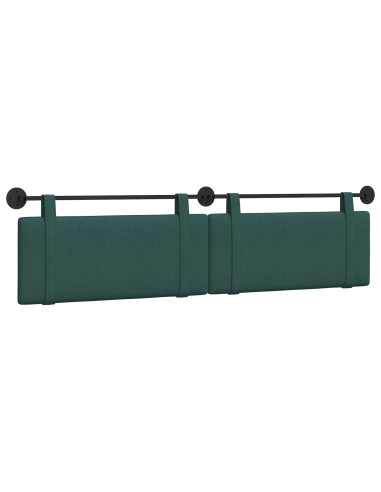 Testata appesa Tinta unita Verde Scuro 210 x 55 x 5 cm Tessuto