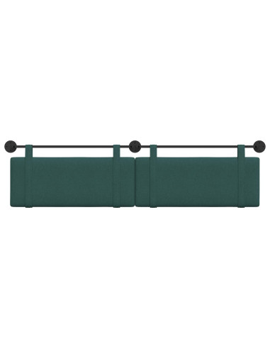 Testata appesa Tinta unita Verde Scuro 210 x 55 x 5 cm Tessuto