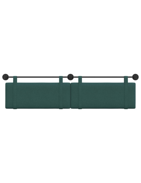 Testata appesa Tinta unita Verde Scuro 210 x 55 x 5 cm Tessuto