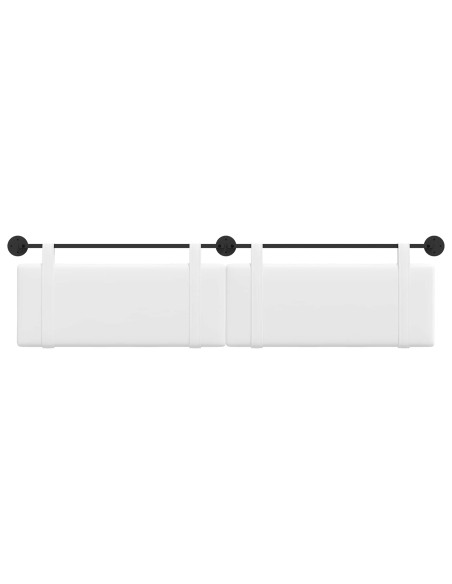 Testata appesa Tinta unita Bianco 210 x 55 x 5 cm Tessuto