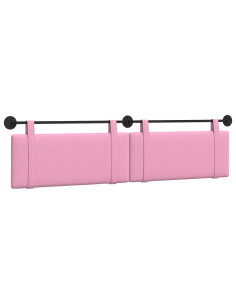 Testata appesa Montaggio a parete Rosa 210 x 55 x 5 cm Tessuto 2