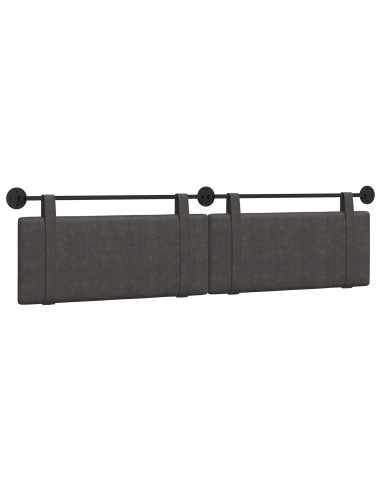 Testata appesa Tinta unita Nero 210 x 55 x 5 cm PU Antico
