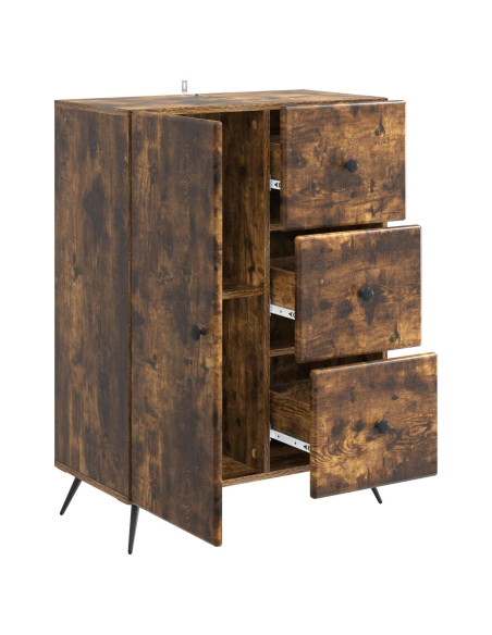 Credenza Rovere Fumo 66 x 34,5 x 90 cm Legno ingegnerizzato