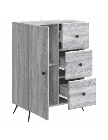 Credenza Grigio Sonoma 66 x 34,5 x 90 cm Legno ingegnerizzato