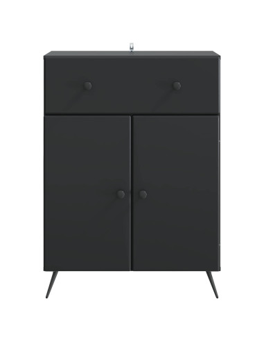 Credenza Nero 66 x 34,5 x 90 cm Legno ingegnerizzato