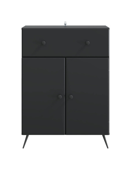 Credenza Nero 66 x 34,5 x 90 cm Legno ingegnerizzato