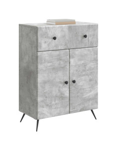 Credenza Grigio Cemento 66 x 34,5 x 90 cm Legno ingegnerizzato 2