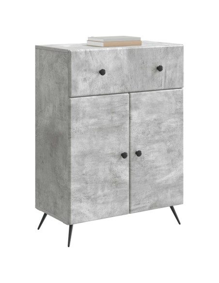 Credenza Grigio Cemento 66 x 34,5 x 90 cm Legno ingegnerizzato