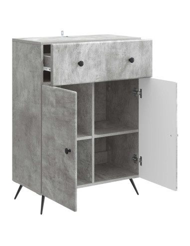 Credenza Grigio Cemento 66 x 34,5 x 90 cm Legno ingegnerizzato