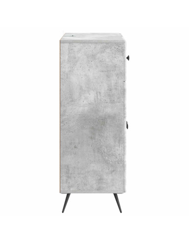Credenza Grigio Cemento 66 x 34,5 x 90 cm Legno ingegnerizzato